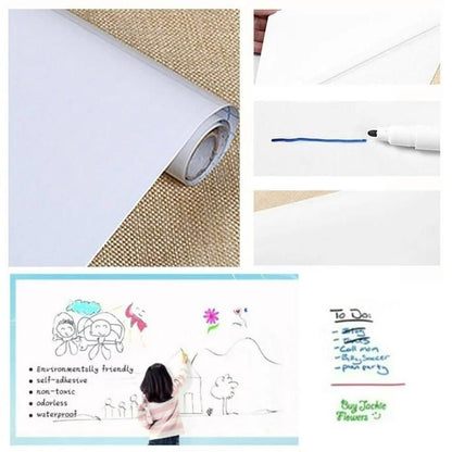 Whiteboard Wall Sticker for Office, Study Room, Kids, Home Roposo Clout