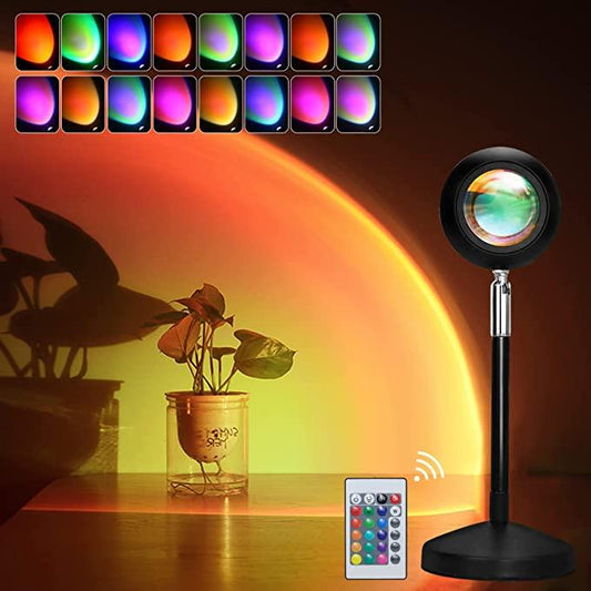 Sunset Projection Lamp Rainbow Night Light Roposo Clout