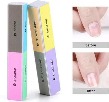 Nail Files for Natural and Acrylic Nails (Multicolor)