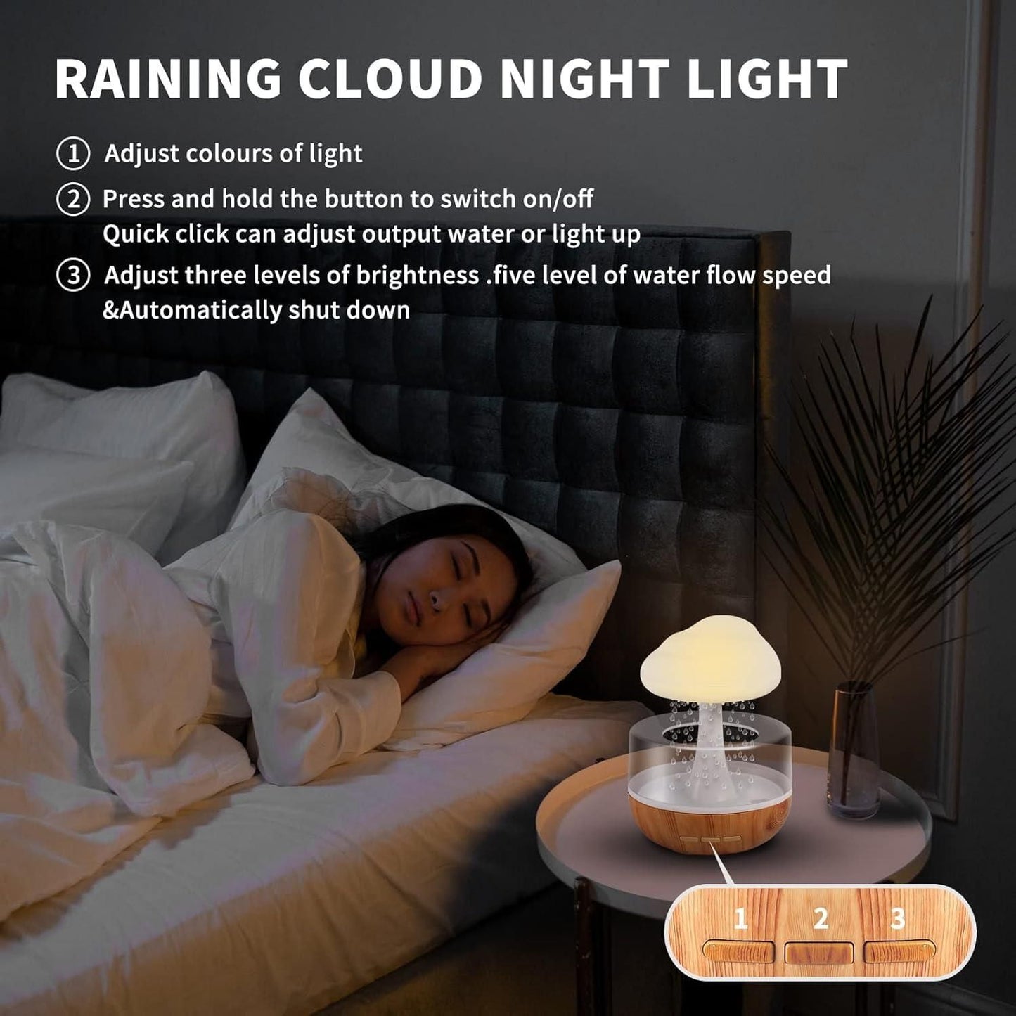 Raindrop Humidifier and Diffuser Roposo Clout