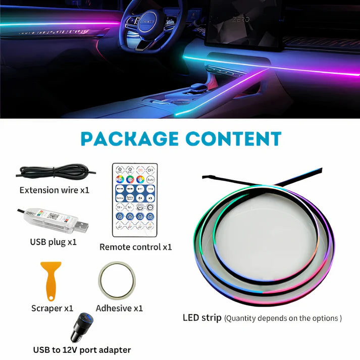 GlowRide Ambient Lights ( Compatible with every car ) SourceInfi