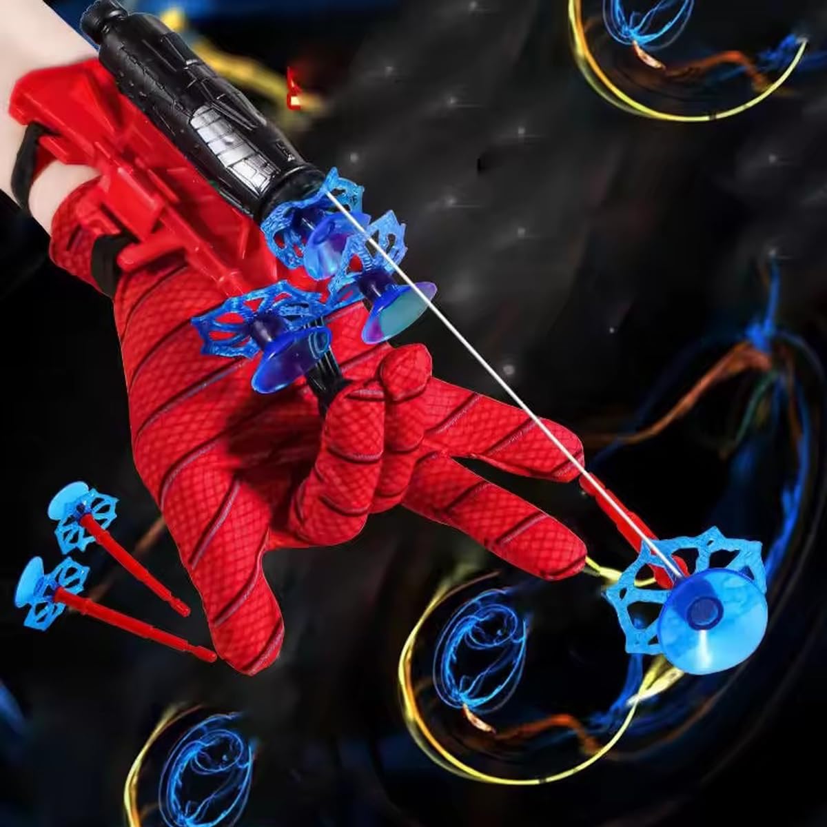 Spiderman Web Shooter Launcher Wrist Gloves Toys Gift for Kids, Boys & Girls SourceInfi