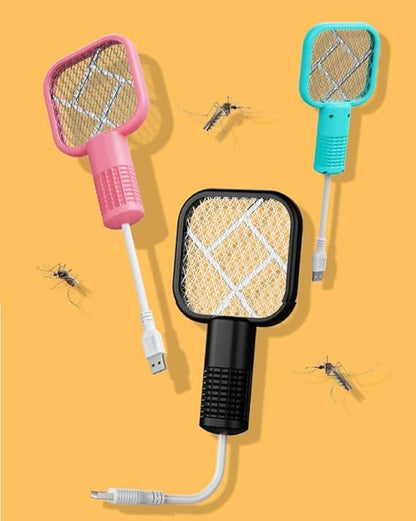 Mini Mosquito Killer Electric USB Rechargeable Mosquito Fly Bat Swatter