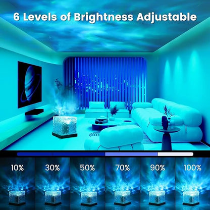 Projector Lights Ocean Wave, Romantic Warm Ocean Wave Water Night Light Projector 3D  (Pack of 1) SourceInfi