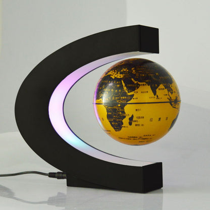 LED Tellurion Magnetic Levitation Globe World Map Floating Antigravity Globe With LED Light SourceInfi