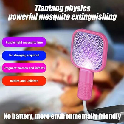 Mini Mosquito Killer Electric USB Rechargeable Mosquito Fly Bat Swatter