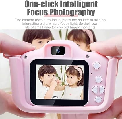 Kids Camera, 1080P HD Digital Video Camera Cartoon Protective Silicone Cover