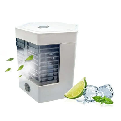 Mini Portable Air Cooler,Personal Space Cooler Easy to fill water, Air Conditioner Device SourceInfi