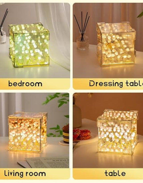 New Mirror Tulip Night Light, Tulip Flower Lamp