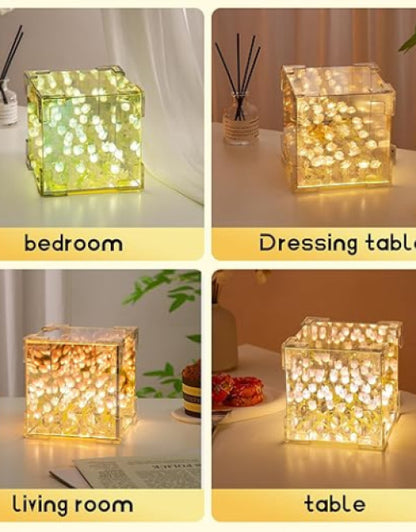 New Mirror Tulip Night Light, Tulip Flower Lamp