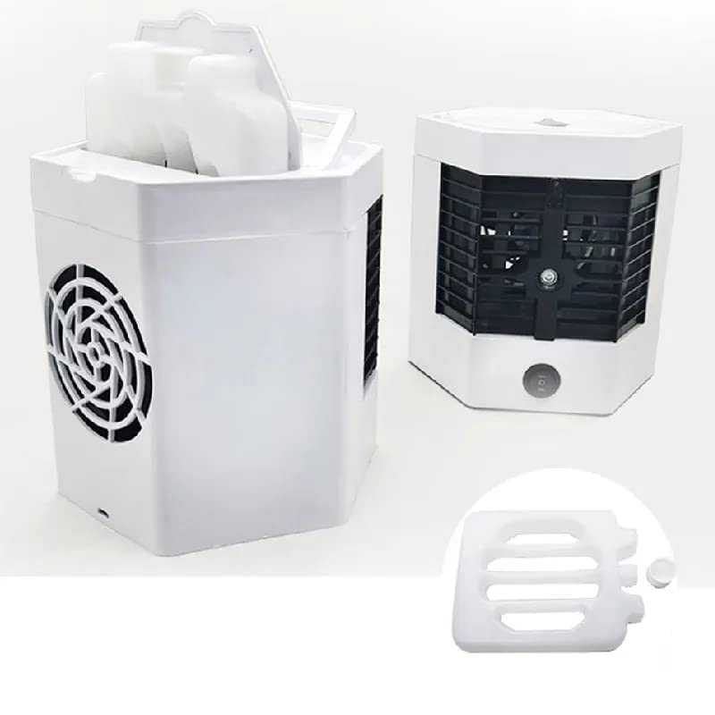 Mini Portable Air Cooler,Personal Space Cooler Easy to fill water, Air Conditioner Device SourceInfi