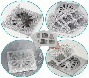 Kitchen Sink Strainer - Disposable Shower Drain Cover Hair Catcher stickers(Pack of 10) SourceInfi