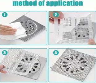 Kitchen Sink Strainer - Disposable Shower Drain Cover Hair Catcher stickers(Pack of 10) SourceInfi