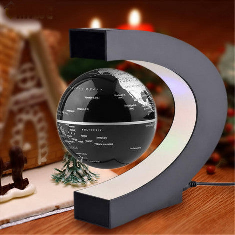 LED Tellurion Magnetic Levitation Globe World Map Floating Antigravity Globe With LED Light SourceInfi