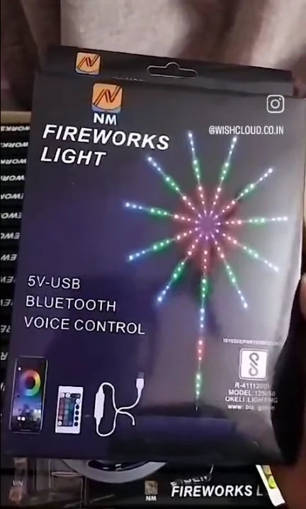 Festive Firework LED Lights – USB-Powered Indoor Lights with Remote for a Mesmerising Diwali Ambiance