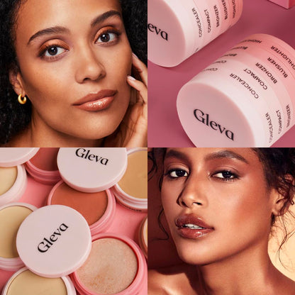 Gleva 5 In 1 Makeup stack WIth Concealer, Bronzer, Blusher, Compact & Highlighter SourceInfi