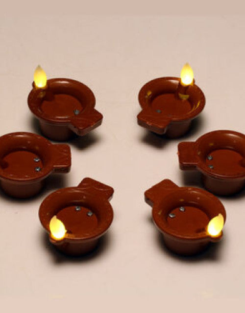 Water Sensor Shivling + 6 Diya