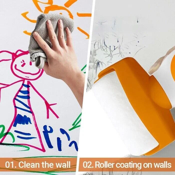 Roller Brush Wall Repair Tool ( FREE WALL PAINT INCLUDED ) SourceInfi