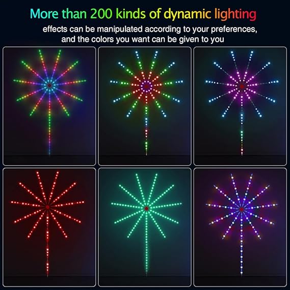 Festive Firework LED Lights – USB-Powered Indoor Lights with Remote for a Mesmerising Diwali Ambiance