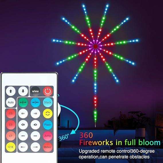 Festive Firework LED Lights – USB-Powered Indoor Lights with Remote for a Mesmerising Diwali Ambiance